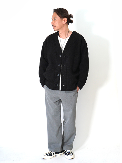 SALUTE HELM　ボア カーデジャケット - Black (85508)