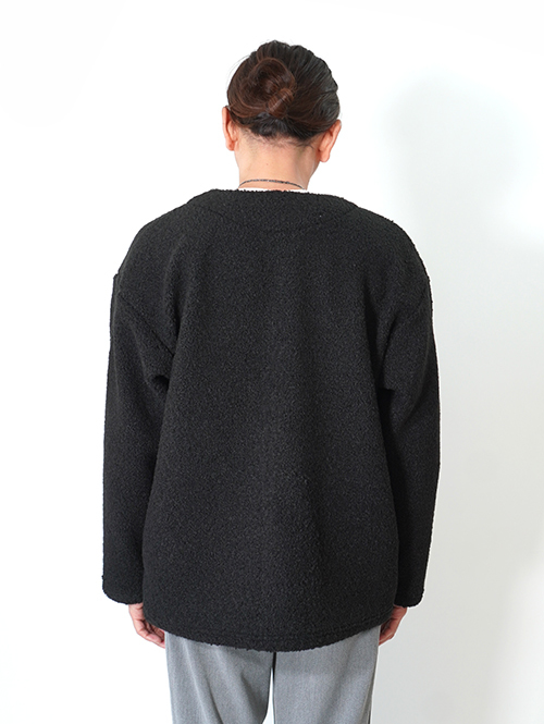 SALUTE HELM　ボア カーデジャケット - Black (85508)