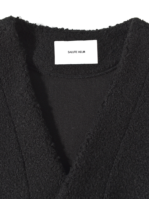 SALUTE HELM　ボア カーデジャケット - Black (85508)