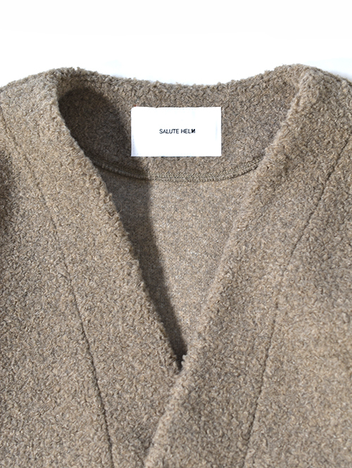 SALUTE HELM　ボア カーデジャケット -  Greige (85508)