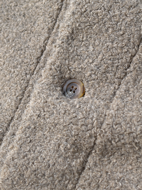 SALUTE HELM　ボア カーデジャケット -  Greige (85508)