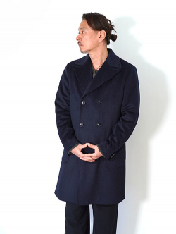 SSEINSE ダブルウールコート- Navy