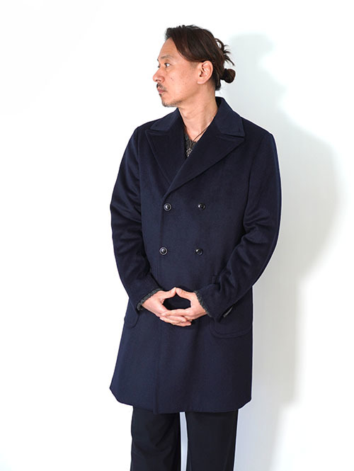SSEINSE ダブルウールコート- Navy