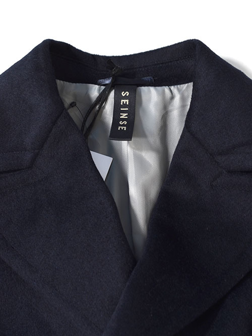 SSEINSE ダブルウールコート- Navy