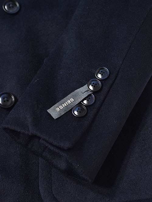 SSEINSE ダブルウールコート- Navy