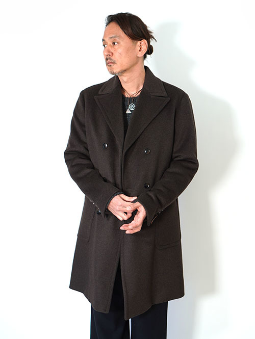 SSEINSE ダブルウールコート- Brown