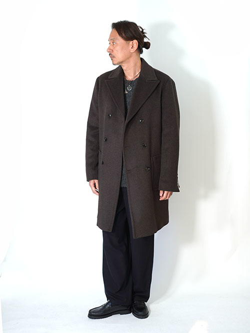 SSEINSE ダブルウールコート- Brown