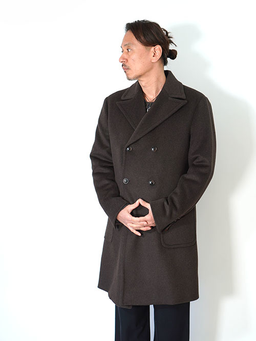 SSEINSE ダブルウールコート- Brown