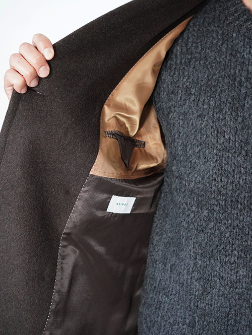 SSEINSE ダブルウールコート- Brown