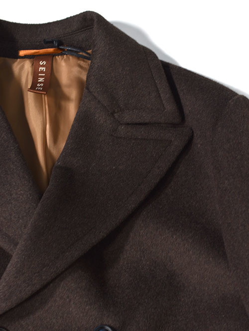 SSEINSE ダブルウールコート- Brown