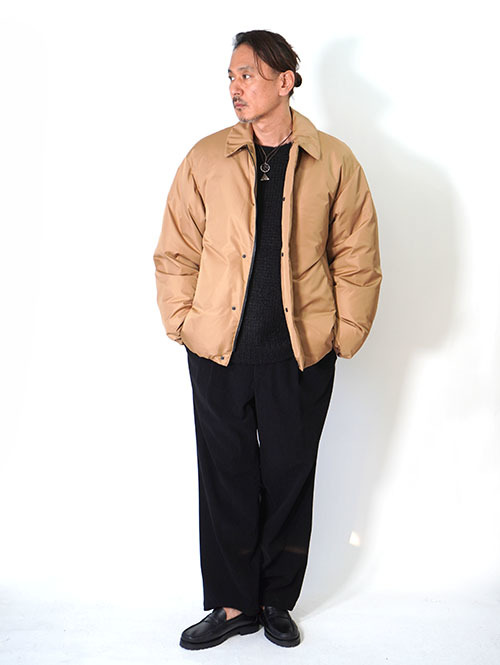 LA MOND  SOUTIEN COLLAR DOWN JACKET - Camel