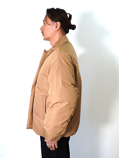 LA MOND  SOUTIEN COLLAR DOWN JACKET - Camel