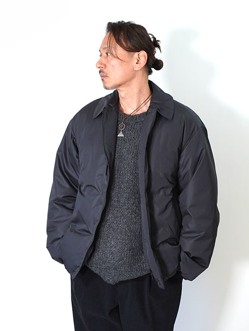 LA MOND  SOUTIEN COLLAR DOWN JACKET - Black