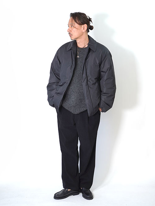 LA MOND  SOUTIEN COLLAR DOWN JACKET - Black