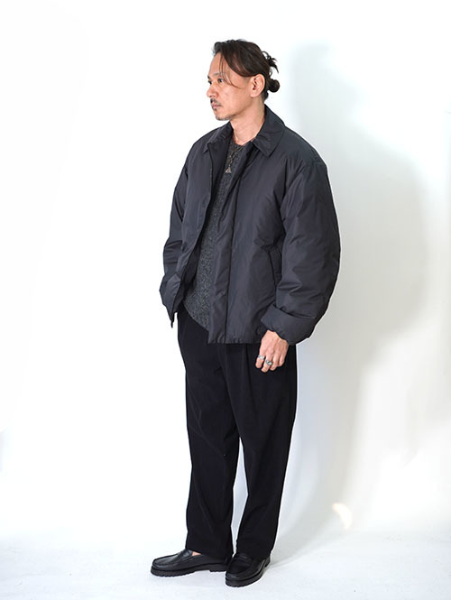 LA MOND  SOUTIEN COLLAR DOWN JACKET - Black