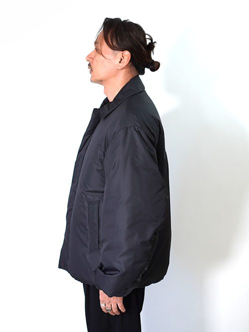 LA MOND  SOUTIEN COLLAR DOWN JACKET - Black