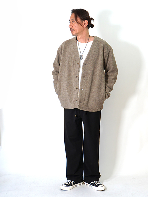 SALUTE HELM　ボア カーデジャケット -  Greige (85508) 再入荷