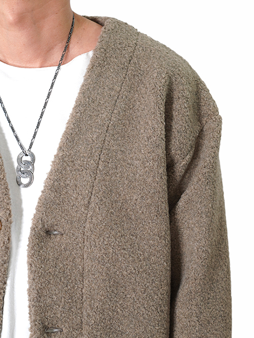 SALUTE HELM　ボア カーデジャケット -  Greige (85508) 再入荷