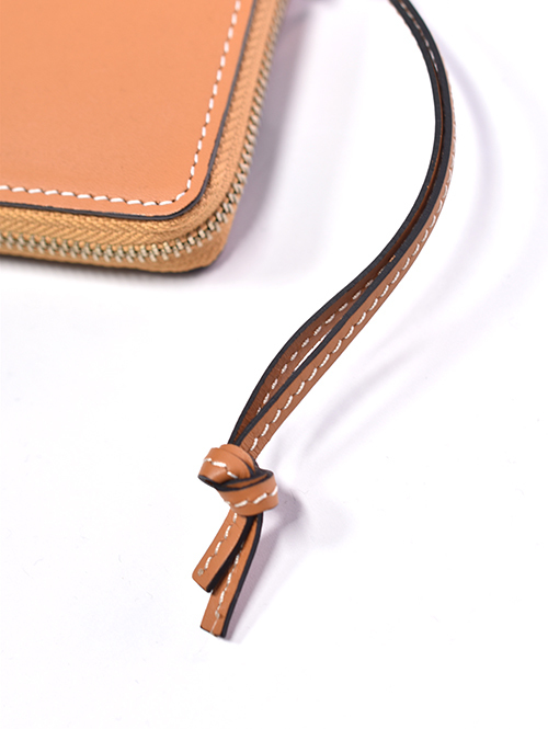 SOPO ROUND ZIP PURSE - Camel