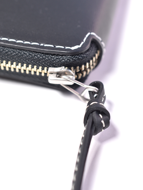 SOPO ROUND ZIP PURSE - Black