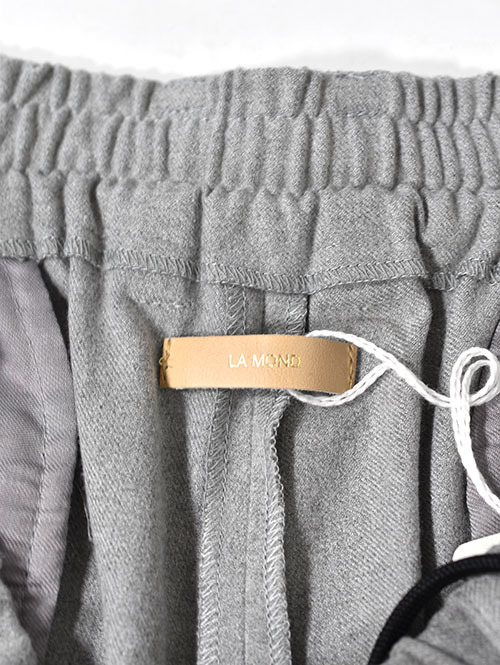 LA MOND   CASHMERE TOUCH STANDARD WIDE PANT - Gray