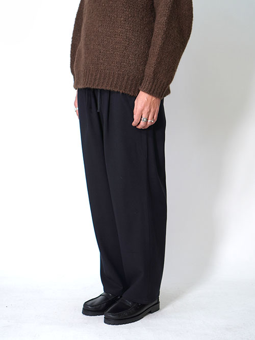 LA MOND   CASHMERE TOUCH STANDARD WIDE PANT - Black