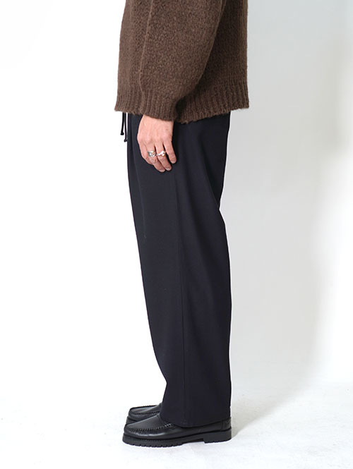 LA MOND   CASHMERE TOUCH STANDARD WIDE PANT - Black