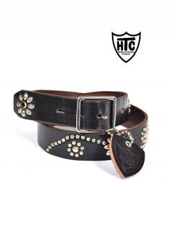 HTC Belt #25 Turquoise 1.25 W/End  Black/Silver/Black	 	