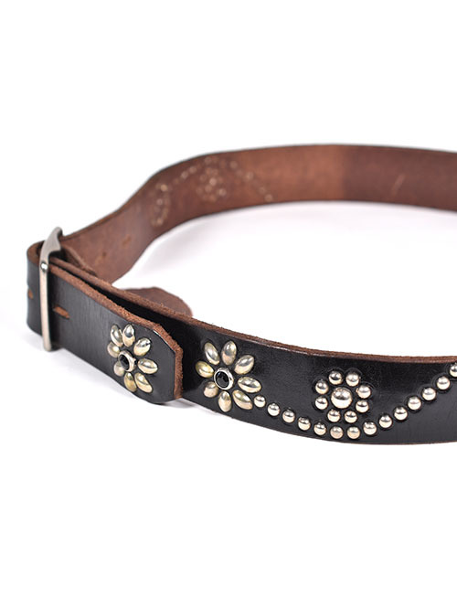 HTC Belt #25 Turquoise 1.25 W/End  Black/Silver/Black	 	