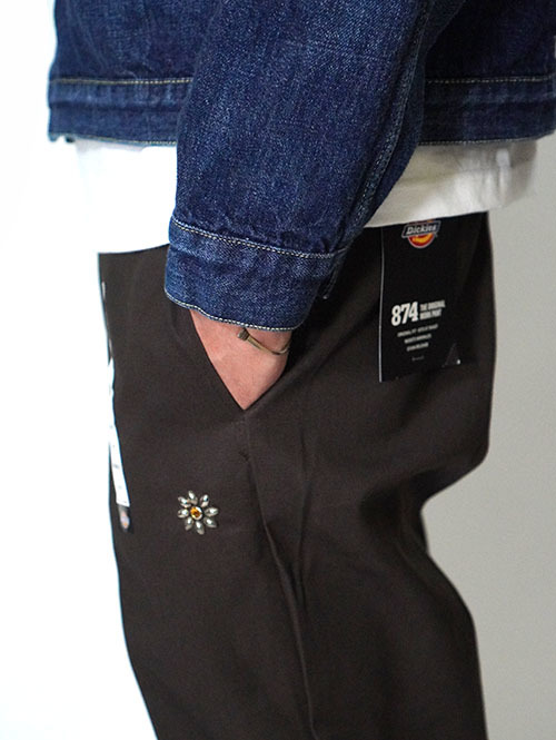 HTC Dickies Pants #Flower Stone - Brown