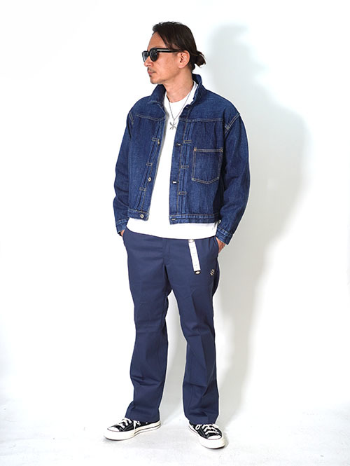 HTC Dickies Pants #Flower Stone - Navy