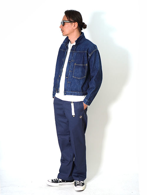 HTC Dickies Pants #Flower Stone - Navy
