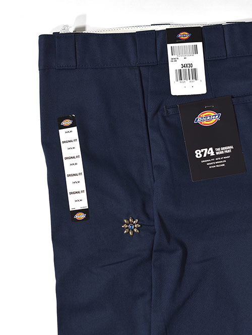 HTC Dickies Pants #Flower Stone - Navy