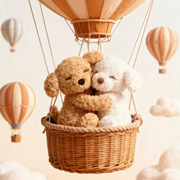 【先行予約】入荷後発送　Mchugs （マックハグス）Harmony Hugging The Puppy ハグしている犬　