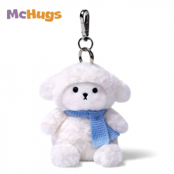 Mchugs Creamy Sheep Baby Bag Charm　（マックハグス）クリーミーシープベイビーチャーム　 ひつじ　マフラー　ヒツジのチャーム　羊 キーホルダー
