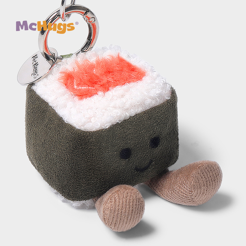 Mchugs Tuna Sushi Roll Bag Charm（マックハグス）鉄火巻き　ツナスシロール　チャーム　寿司　チャーム　まぐろ　巻き寿司