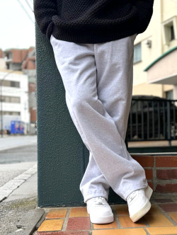 LOS ANGELES APPAREL 14oz. HEAVY FLEECE STRAIGHT LEG SWEATPANT - Grey