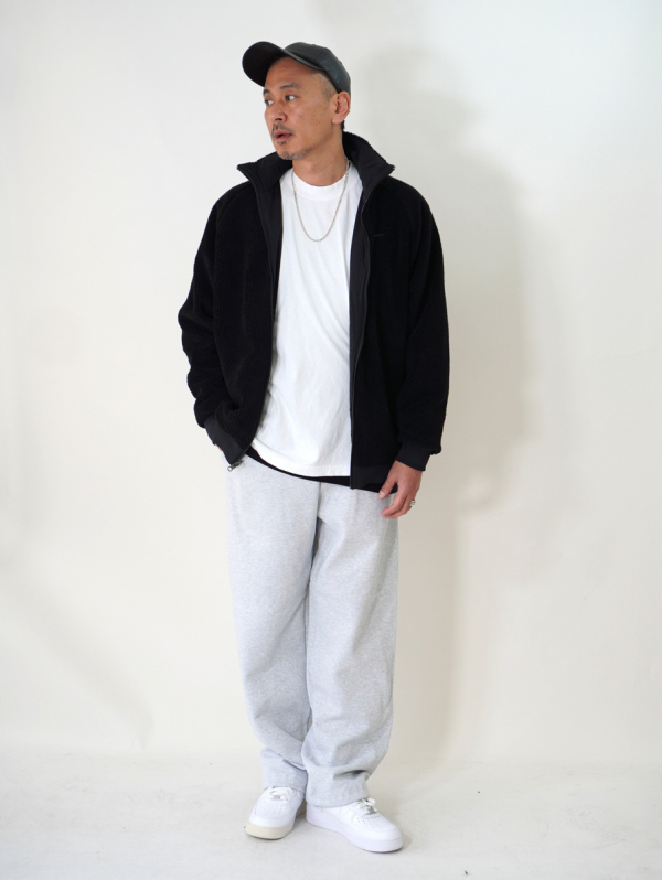 LOS ANGELES APPAREL 14oz. HEAVY FLEECE STRAIGHT LEG SWEATPANT - Grey