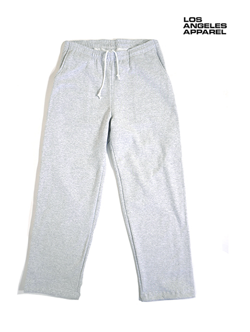 LOS ANGELES APPAREL 14oz. HEAVY FLEECE STRAIGHT LEG SWEATPANT - Grey
