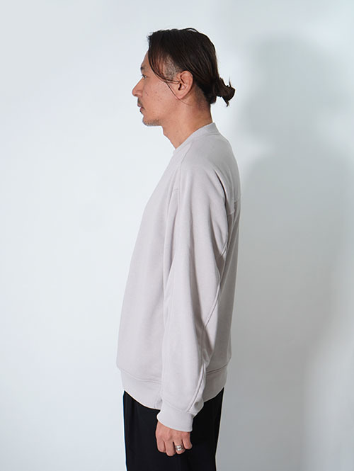 LA MOND  STICH WORK LIGHT SWEAT - Ash Gray