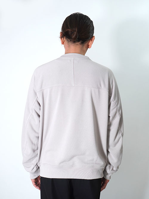 LA MOND  STICH WORK LIGHT SWEAT - Ash Gray