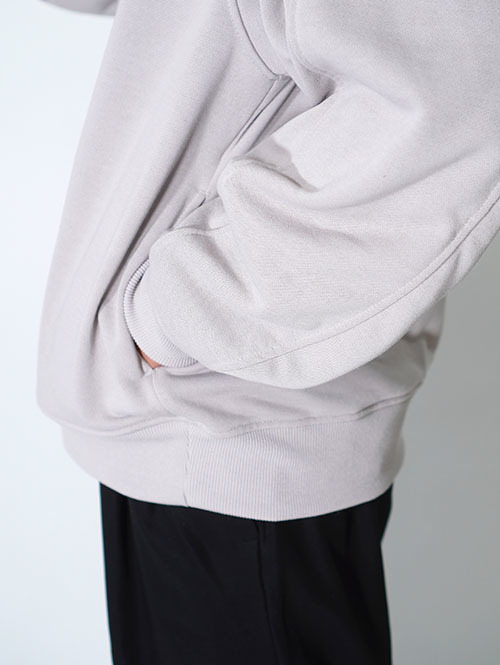 LA MOND  STICH WORK LIGHT SWEAT - Ash Gray