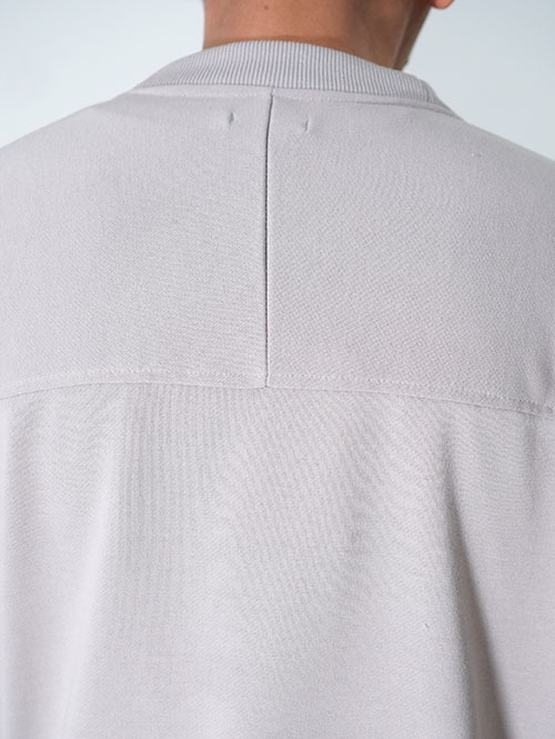 LA MOND  STICH WORK LIGHT SWEAT - Ash Gray