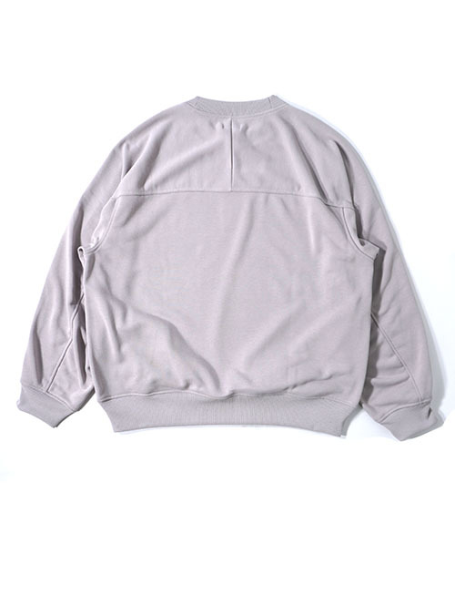 LA MOND  STICH WORK LIGHT SWEAT - Ash Gray