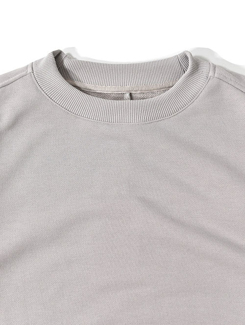 LA MOND  STICH WORK LIGHT SWEAT - Ash Gray