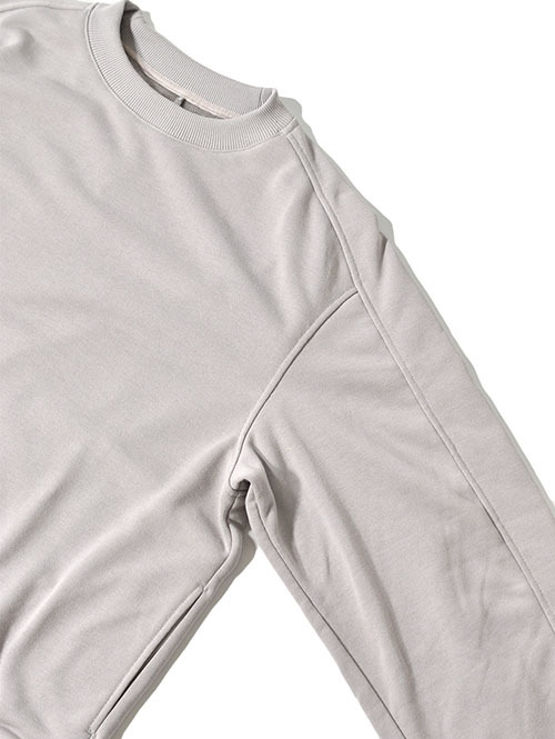 LA MOND  STICH WORK LIGHT SWEAT - Ash Gray
