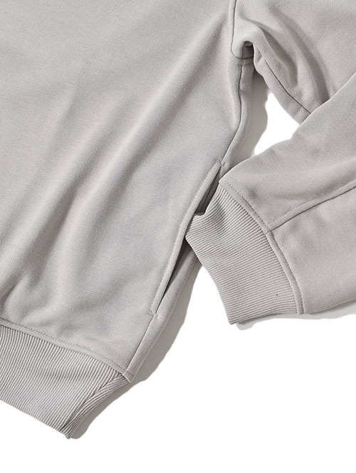 LA MOND  STICH WORK LIGHT SWEAT - Ash Gray