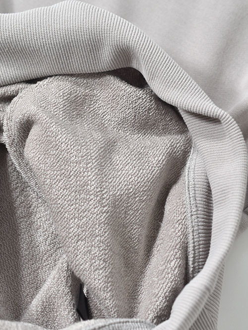 LA MOND  STICH WORK LIGHT SWEAT - Ash Gray