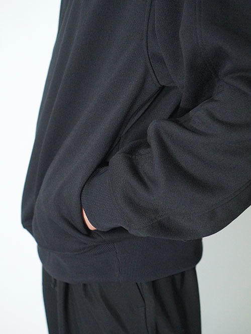 LA MOND  STICH WORK LIGHT SWEAT - Black