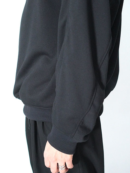 LA MOND  STICH WORK LIGHT SWEAT - Black